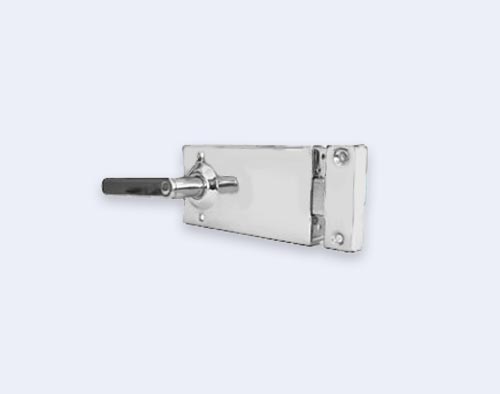 FECHADURA CROMADA SIMPLES DE SOBREPOR